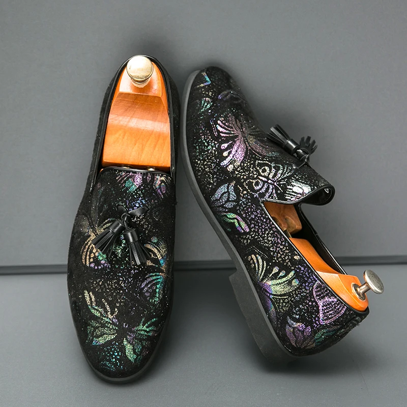 Новинка модные высококачественные кожаные туфли разноцветные Туфли-бабочки с