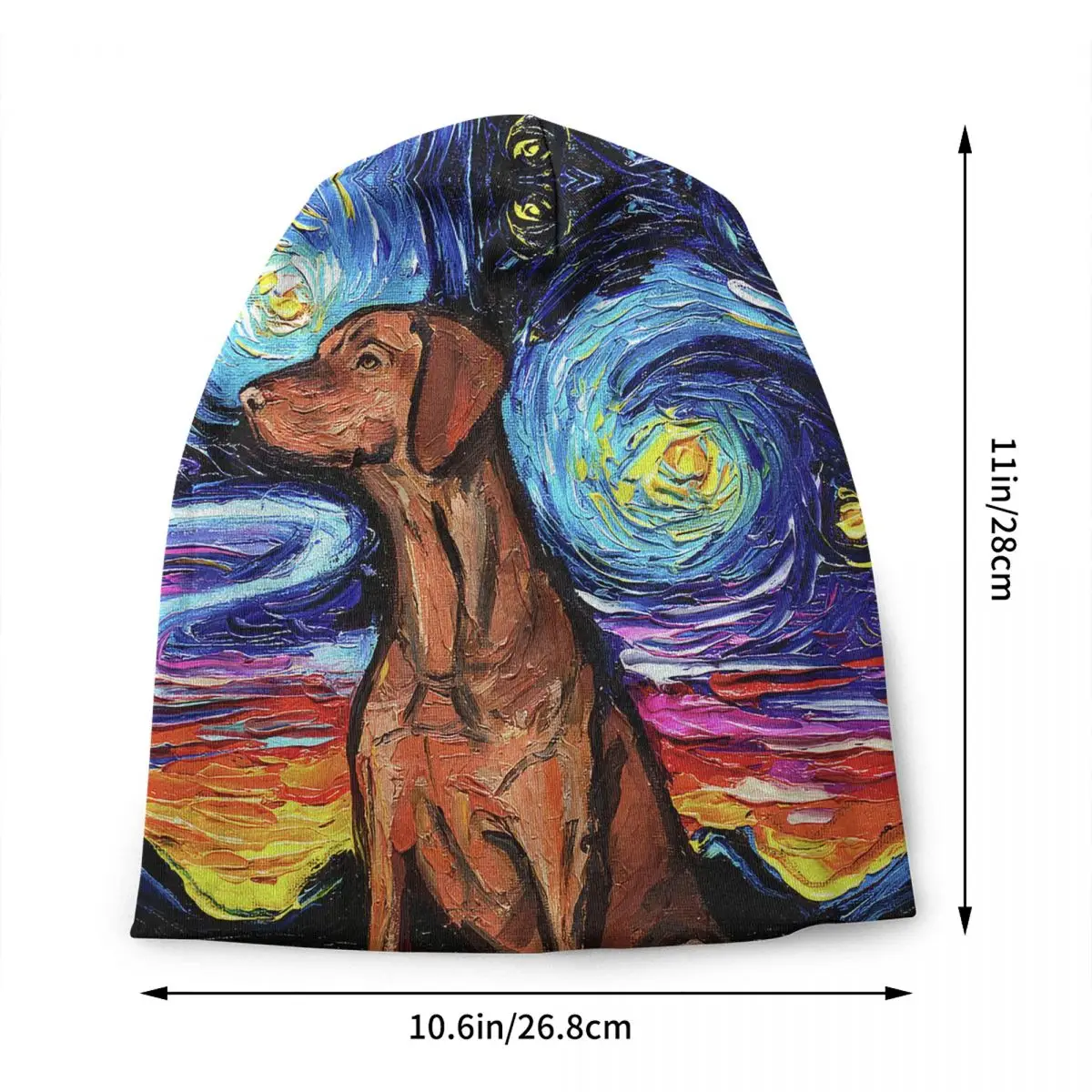 Vizsla шапочка с изображением звездной ночи шапки уличная вязка для женщин и мужчин