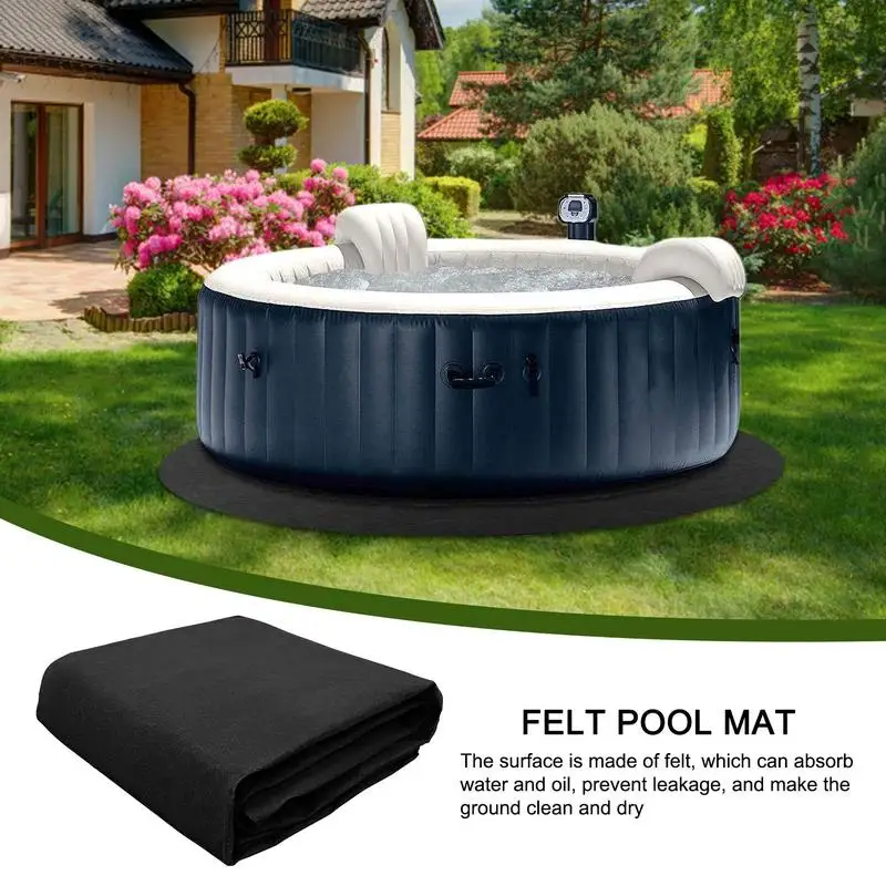 

Hot Tub Ground Pad Swimming Pool Liner Pads Water Absorb Felt Mat Portable Spa Pool Accessories For Outdoor Or Indoor