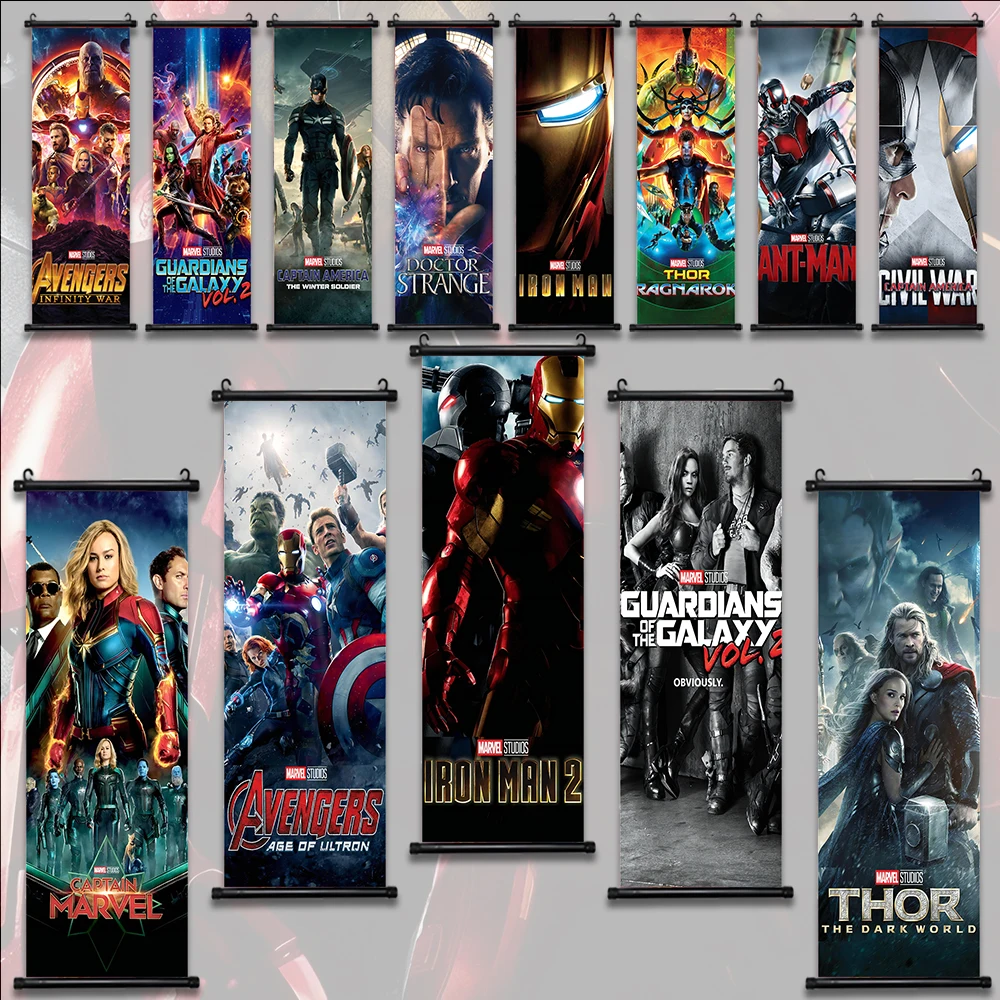 Постер из фильма Marvel I-Iron Man Настенная картина Декор для дома подвесной свиток