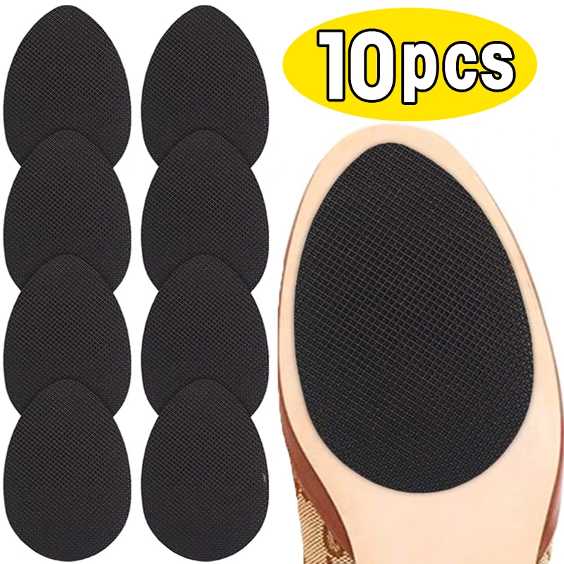 10Pcs Non-slip Shoe Sole Protector High Heel Sandal Outsole Pad Oxford Frosted Sticker Non-slip Shoe Bottom Patch Pads Stickers