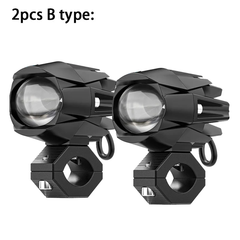 

2 шт. 3-дюймовые мотоциклетные противотуманные фары, яркие лампы, внедорожные фары дальнего света для BMW ATV UTV, грузовик F800GS F700GS, вспомогательный свет