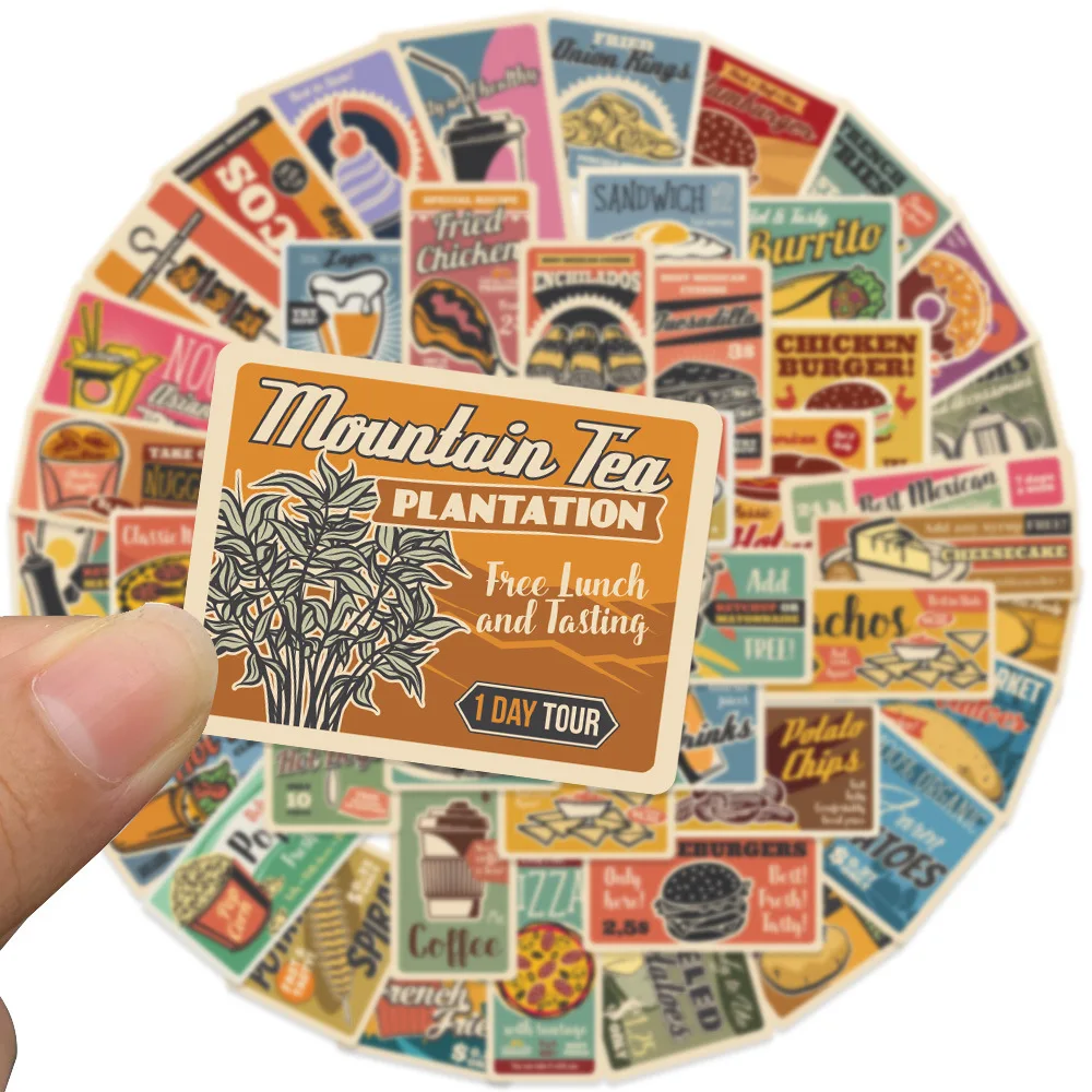 Рисунок 3 - наклейки в стиле ретро