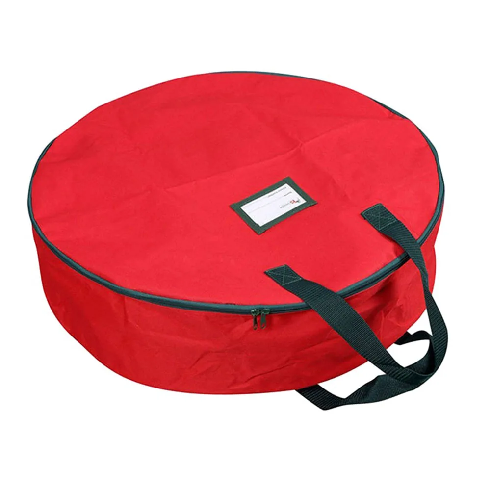 

Christmas Wreath Bag Oxford Cloth Foldable Xmas Wreath Packaging Dustproof Cover Storage Bag For Christmas Garland Storing