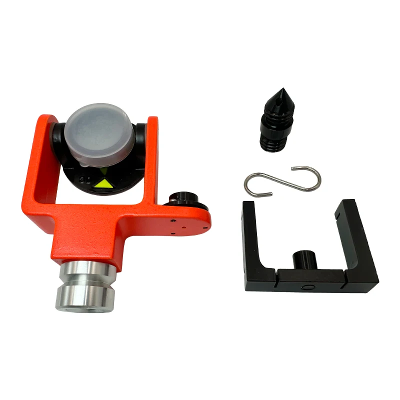 

102 Mini Prism System With Side Mounted Bubble Vial Design 0/-30mm Matel For Total Station Surveying GPS