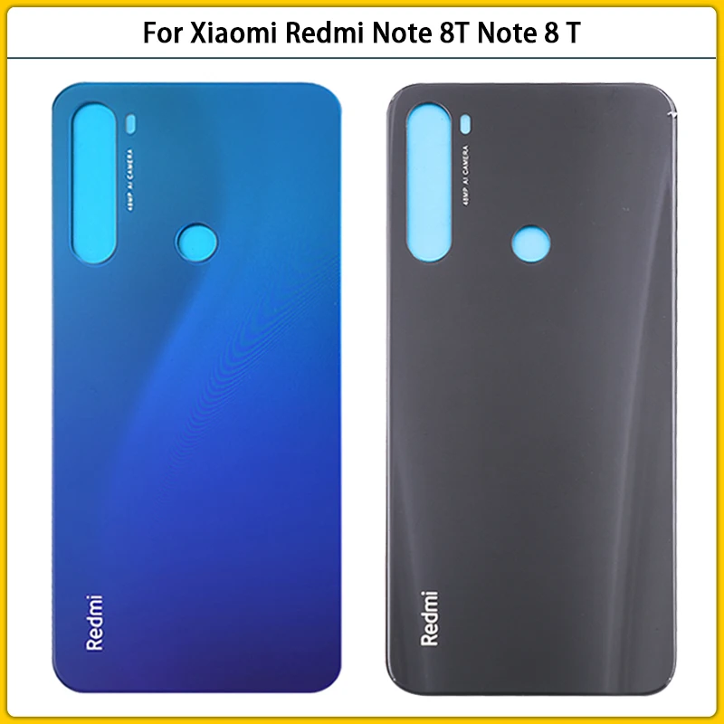 Оригинальная задняя крышка батарейного отсека для Xiaomi Redmi Note 8T стеклянная панель