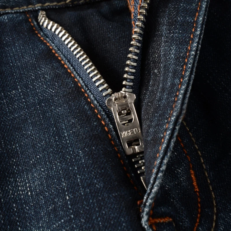 Newly Designer Fashion Men Jeans High Quality Retro Black Blue Elastic Slim Fit Hole Ripped Jeans Men Vintage Denim Pants Hombre