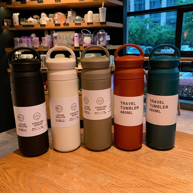 

Thermos for Water 350ML 480ML Thermal Cup Stainless Steel Tumbler Vacuum Flask Water Bottle Travel Mug bouteille isotherme