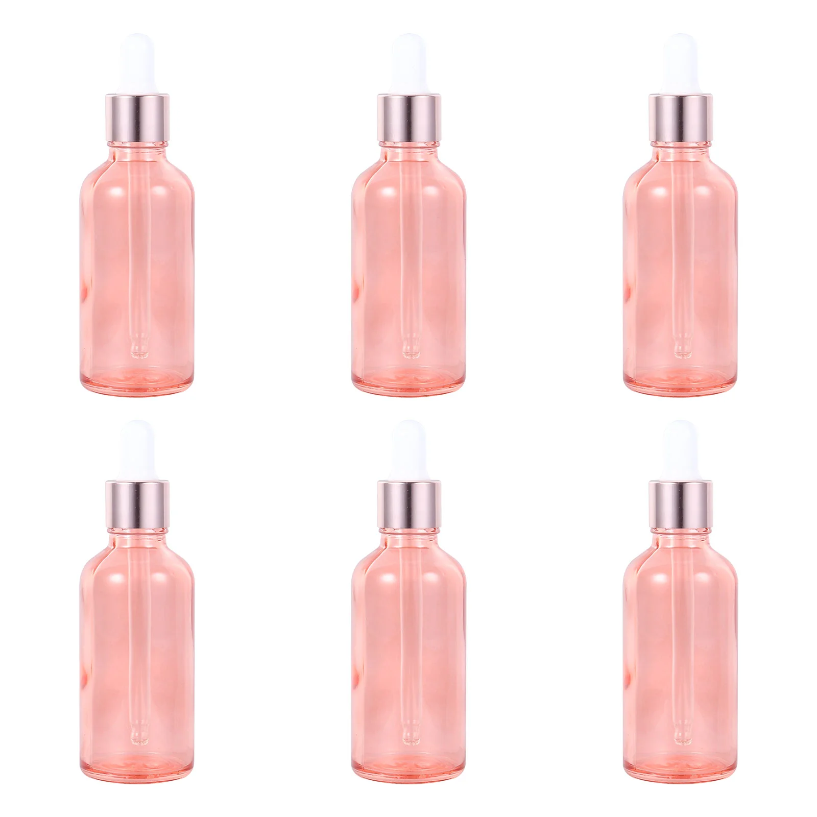 

6PCS Round Shoulder Bottle Packaging Bottle Subpackaging Bottle for Tour Home