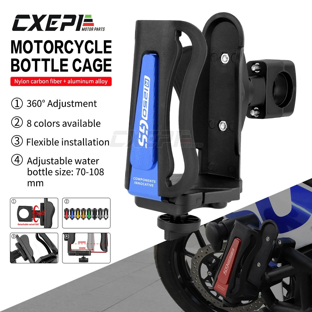 

Motorcycle Accessories Beverage Water Bottle Drink Cup Holder Bracket For BMW R1200GS R1250GS R 1200 R 1250 GS LC Adventure ADV
