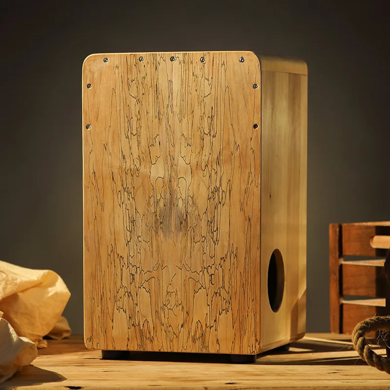 Деревянный барабан hlру Cajon Музыкальный кахун инструмент сидячий