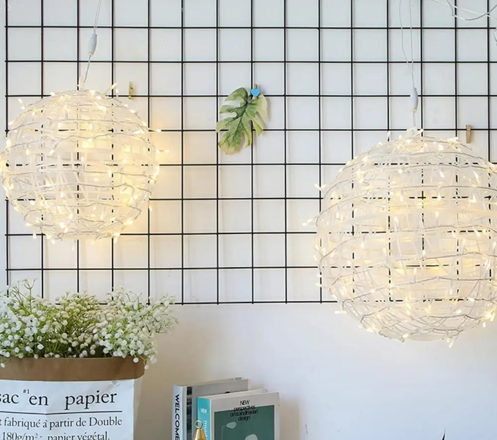 Водонепроницаемый подвесной светильник из ротанга 220 В 110 20 см | Освещение