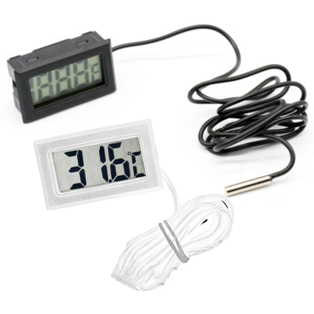 

Digital Hermometer Temperature Meter Gauge With Waterproof Sensor Probe -5-50℃ Garden Temperature Measuring Tools
