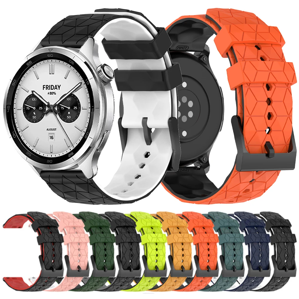 Силиконовый Спортивный Ремешок Для Часов 22 Мм Xiaomi Watch S4 Mi 2 Pro S1 Pro/Active Color S3 S2