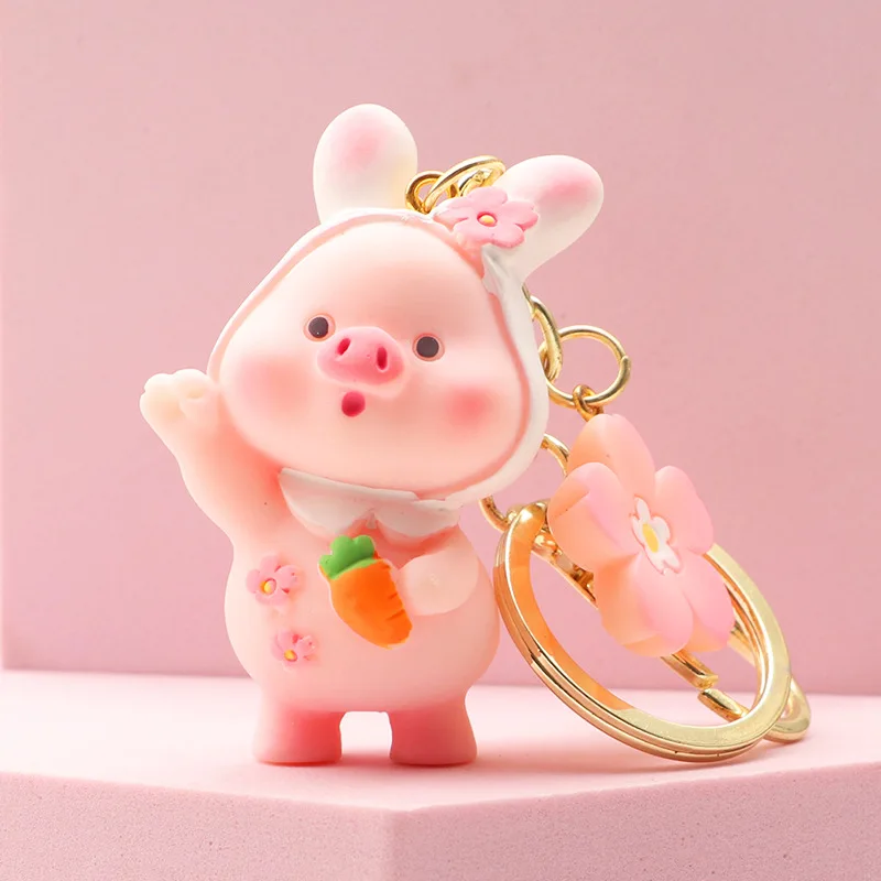 

Cute Cartoon Pig Keychain Valentines Day Gift Cute Keychains Women Friends Bag Pendant Key Holder Accessories Key Gifts For Men