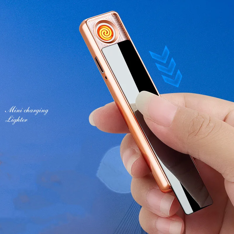 

Portable Rechargeable Usb Lighter Windproof Electronic Lighters Smoking Accessories Tools Cool Lighter