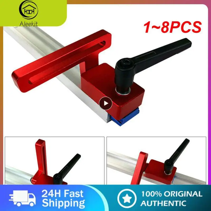 

1~8PCS Woodworking Tools Chute Aluminium Alloy T-tracks 800mm T Slot w/ Scale and Standard Miter Track Stop for Workbench Router