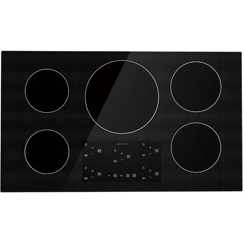 Индукционная варочная панель с электрической плитой 36 дюймов и 5 горелками для