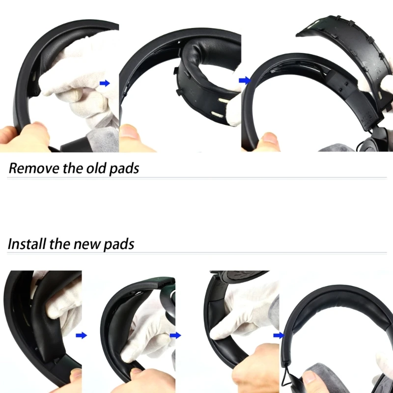 Удобные подушечки для повязки на голову гарнитуры DT700 простая установка