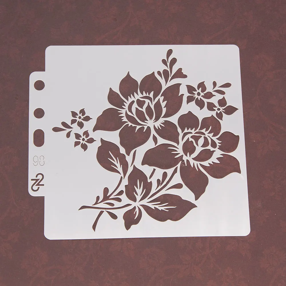 Flower DIY Layering Stencils for scrapbook/photo album Painting Scrapbook Coloring Embossing Album Decorative Template