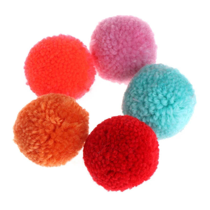 

5PCS Cat Teaser Balls Toys Kitten Chew Ball Toys Plush Ball Cat Dog Interactive Balls Fun Toys for Pets Cat Indoor Play