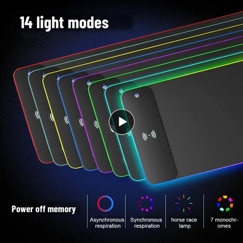 

Wear-resistant Wireless Mouse Pad Anti Slip X12 Game Mouse Pad Color Atmosphere Light Rgb Mouse Pad Calculator Mouse Pad