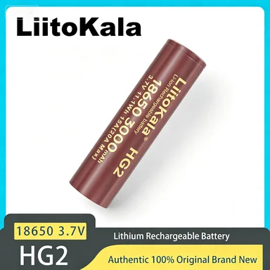 Фото Аккумулятор Liitokala HG2 HG2-N 18650 3000 мАч, 3.6В, разряд 20А, специально для HG2 Power, перезаряжаемый. №1