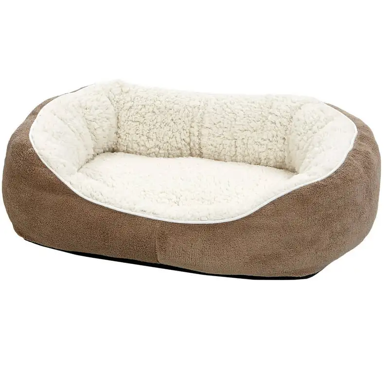 

-Soft Fleece Dog & Cat Cuddle Bed, Small, Brown