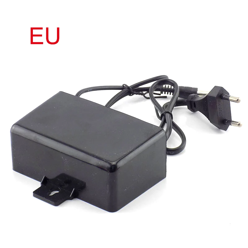 CCTV Camera Power Supply Adaptor AC/DC 12V 2A 2000ma Outdoor Waterproof EU US Plug Adapter Charger for Video | Безопасность и