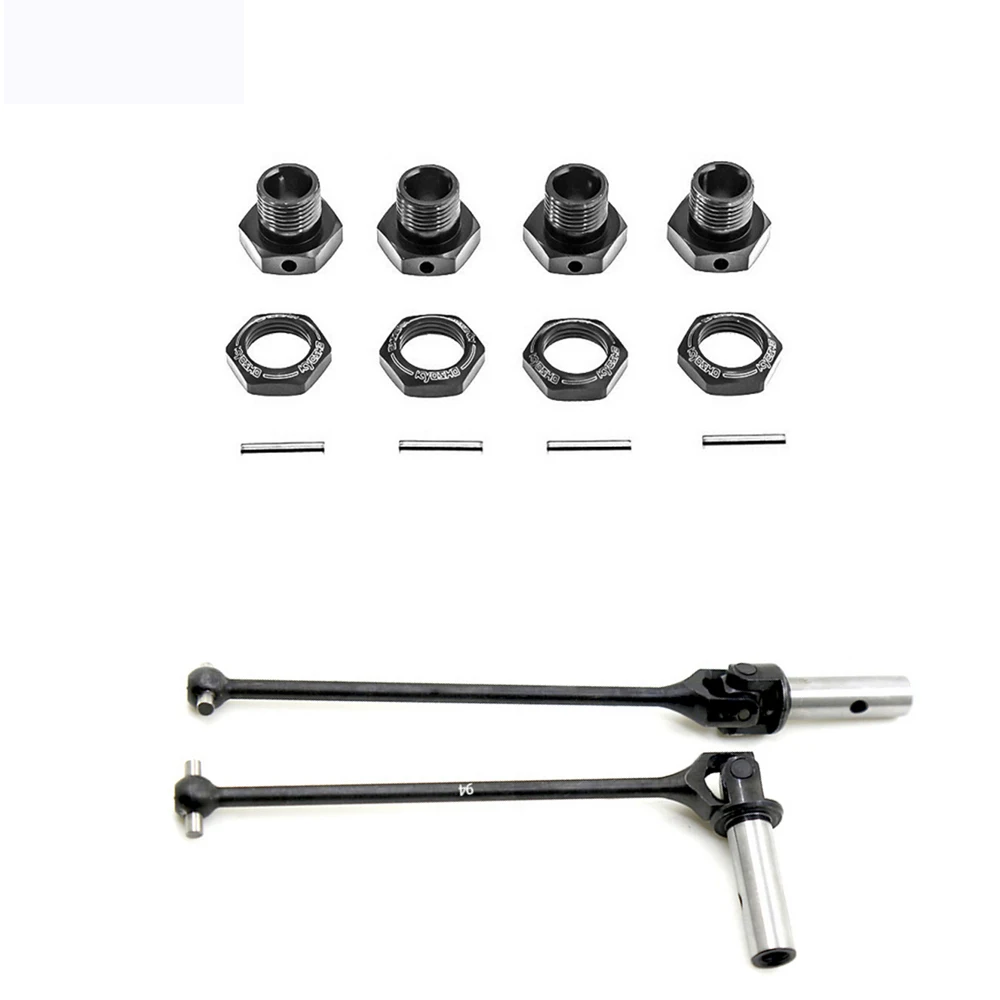 1set 94MM CVD Drive Shaft Transmission Shaft with Wheel Hex Hubs Adapter Nut Pin for KYOSHO MP10