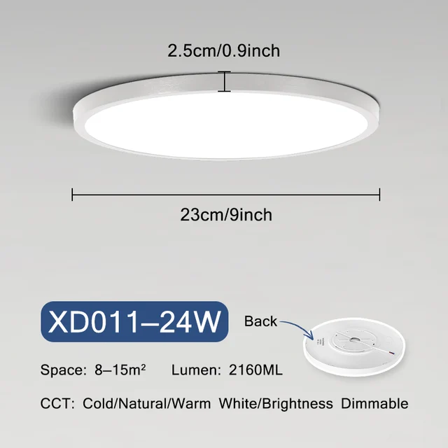 20-дюймовые большие потолочные светильники Smart APP/Remote Control ...