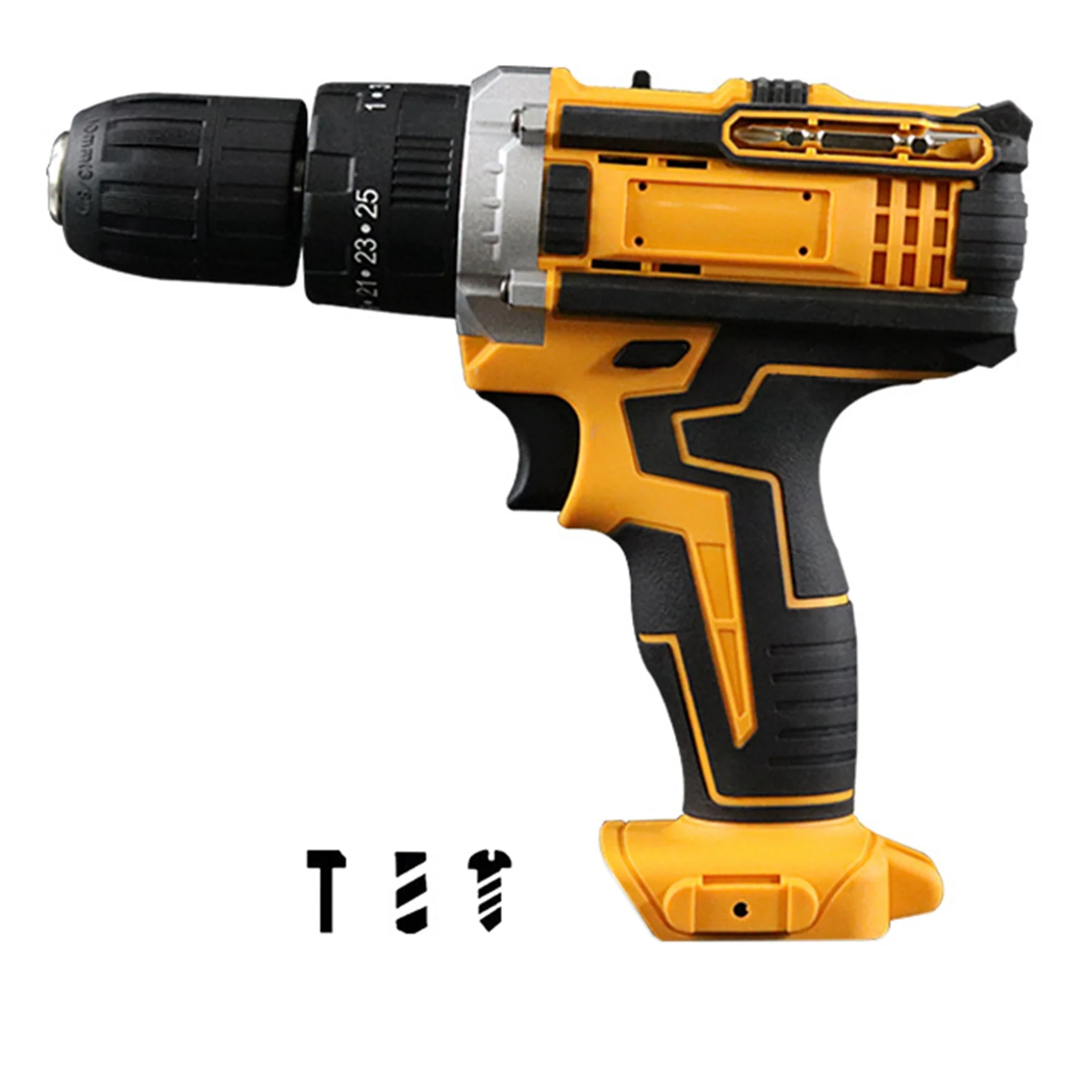 

For 21V Impact Electric Drill Variable Speed Impact Electric Screwdrivers Cordless Drill Lithium Battery 3000RPM
