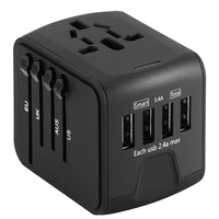 universal fast charging travel adapter with usb type c ports charger