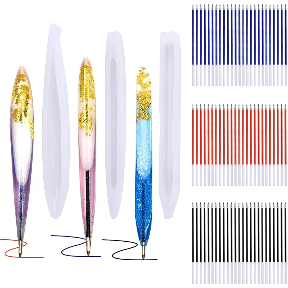 

Прозрачная силиконовая форма для ручки, 1 шт., форма для сушеных цветов из смолы, декоративное ремесло «сделай сам», шариковая ручка, форма дл...
