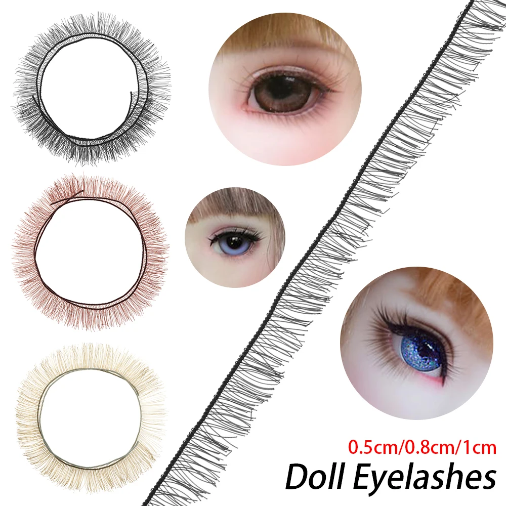 

5Pcs 20cm False Eyelashes For Baby Dolls DIY Accessories Black Brown Tawny 3Colors Toy Decor Kids Children Toy Birthday Gifts