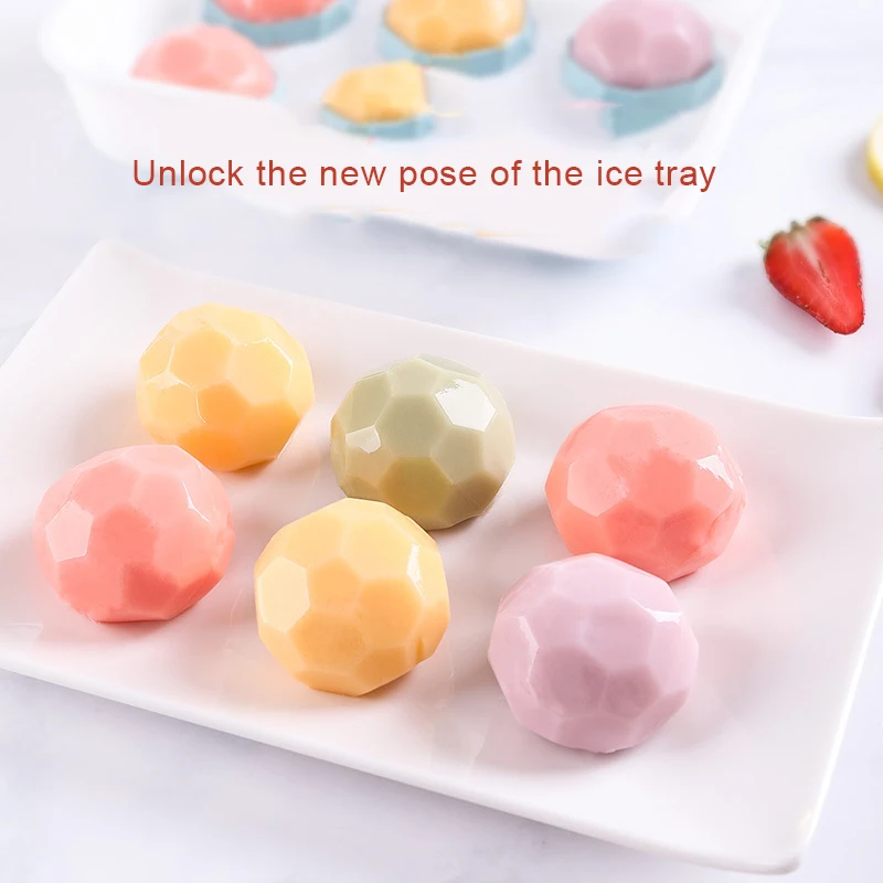 

With Lid, Food-Grade Silicone Reusable 2 Trays 1 Ice Bucket & Scoop