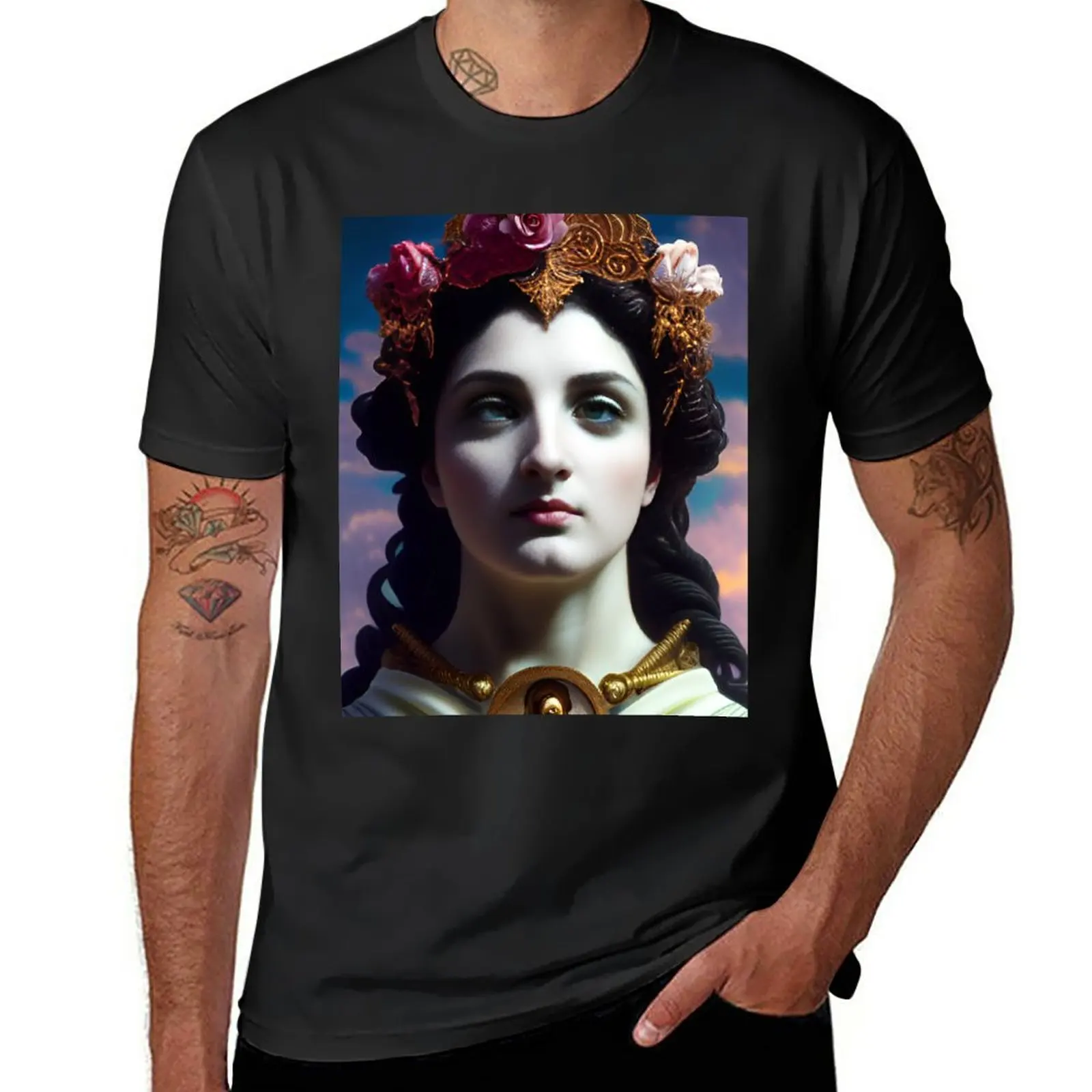 Новые реалистичные художественные 3d обои фантазия эстетический дизайн футболка