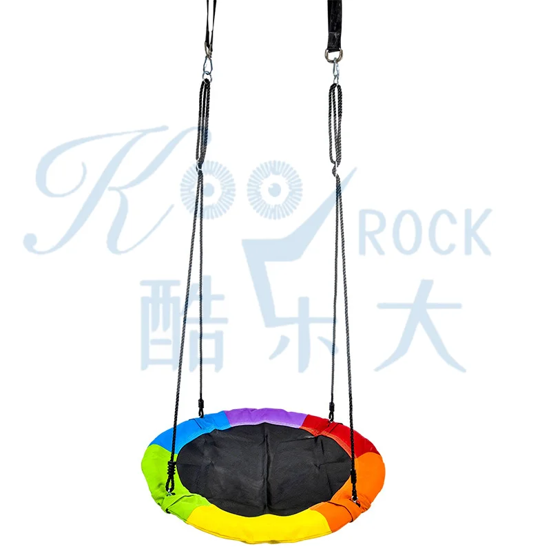 

Indoor and Outdoor Children's Parent-child Six Color Hanging Hammock Bird Nest Teslin Butterfly Swing Amazon Hot selling Swing