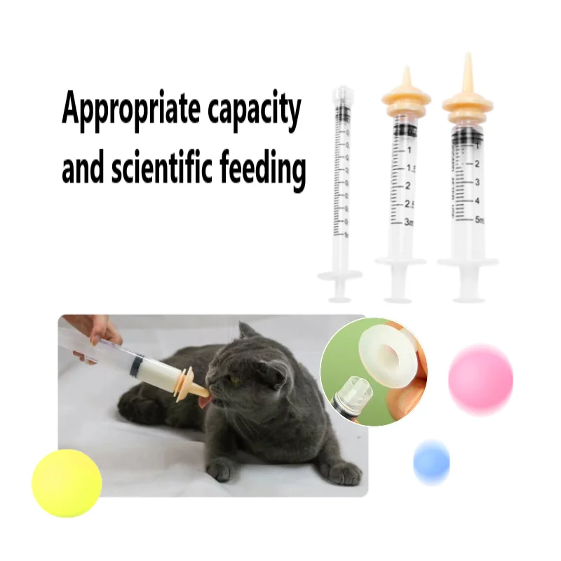 

Pet Cat Dog Feeder Medicine Dispenser PP Pills Capsule Tablet Pusher Feeding Injection Needle Container Supplies