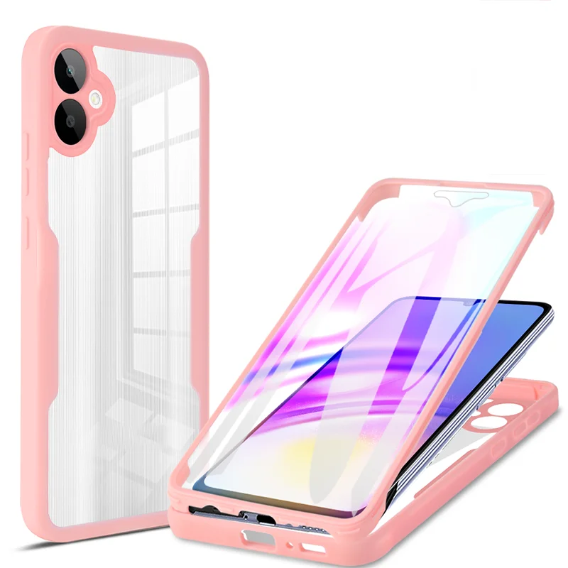 360-градусный противоударный защитный чехол из ПК + ТПУ для Samsung Galaxy M02 M02S M12 M32 M33 M52 M53