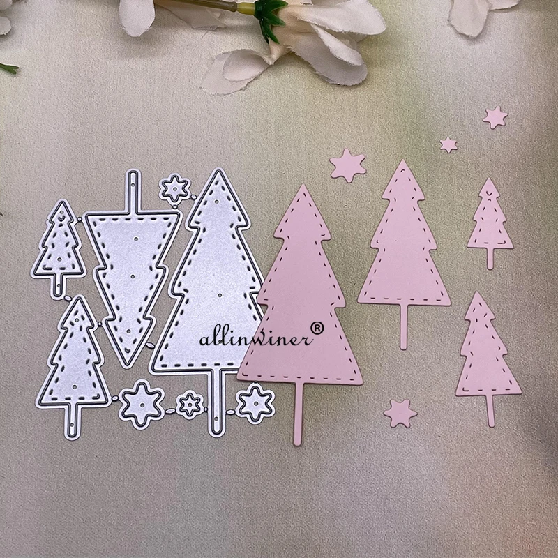 

Various Christmas trees Metal Cutting Dies Stencils For DIY Scrapbooking Decorative Embossing Handcraft Die Cutting Template