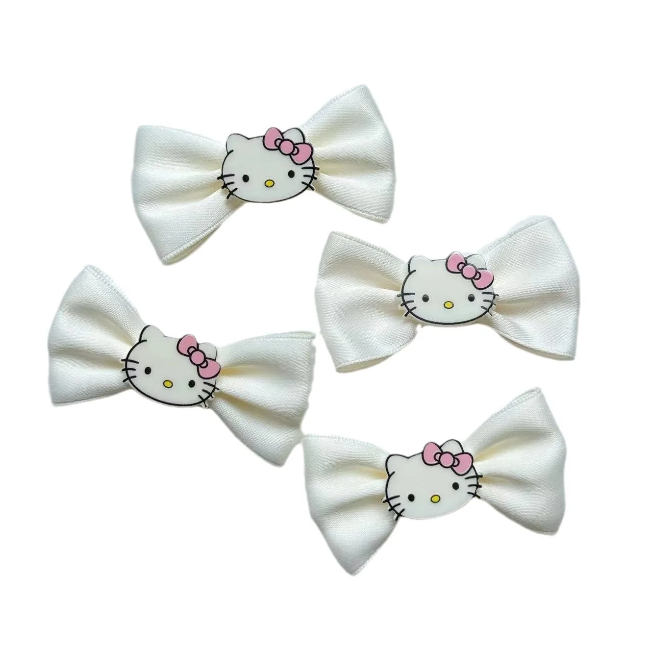 2 шт. бежевые аксессуары с бантиком KT материалы ручной работы сделай сам тканевые