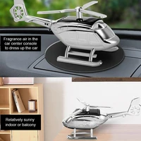 car fragrance diffuser ornament solar powered helicopter shape rotation blade solid aromatherapy decoration