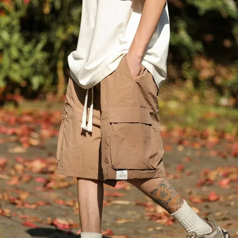 Японские винтажные мужские шорты в американском стиле хип-хоп модные свободные