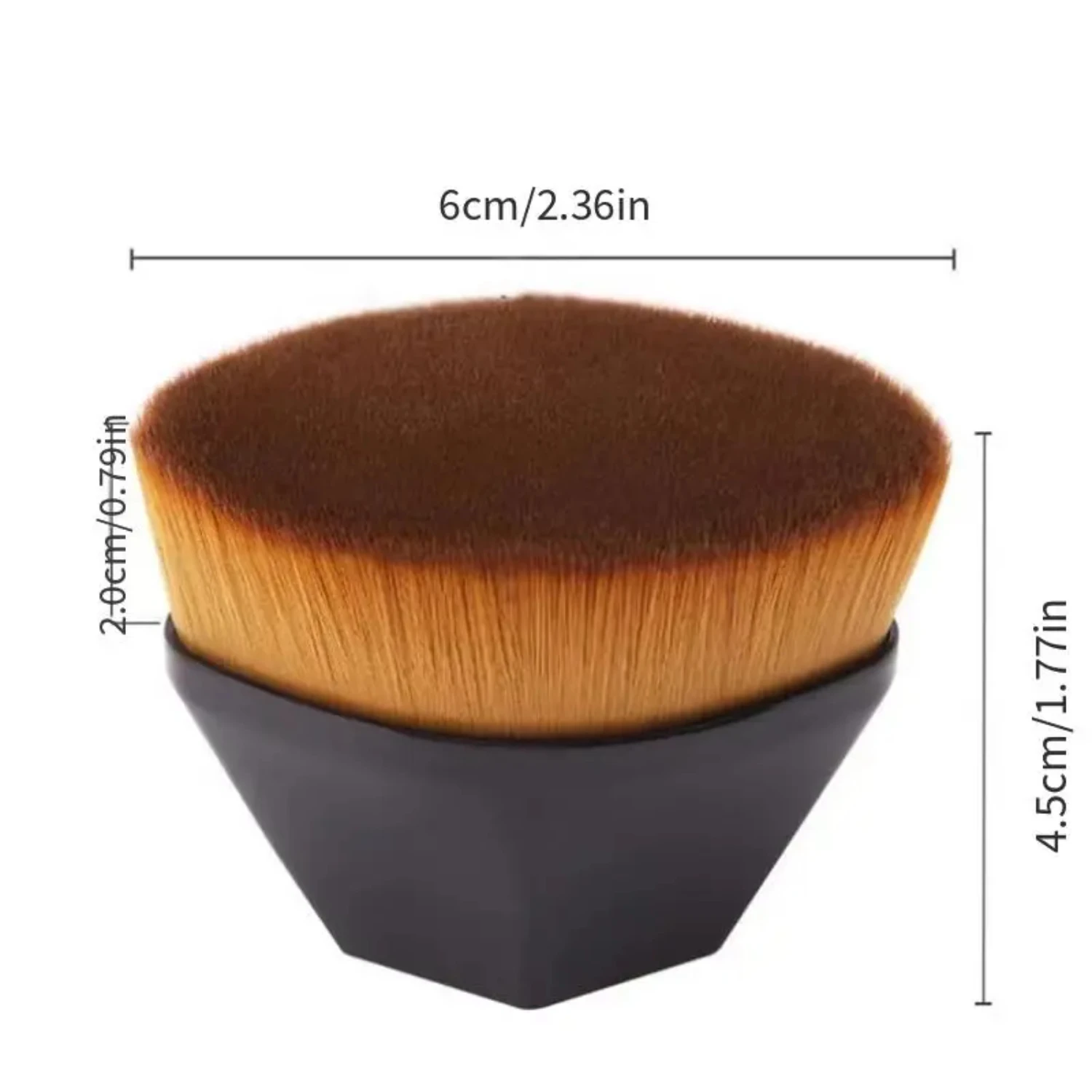 Портативная Кисть для нанесения основы и макияжа в удобном футляре хранения 1 шт.