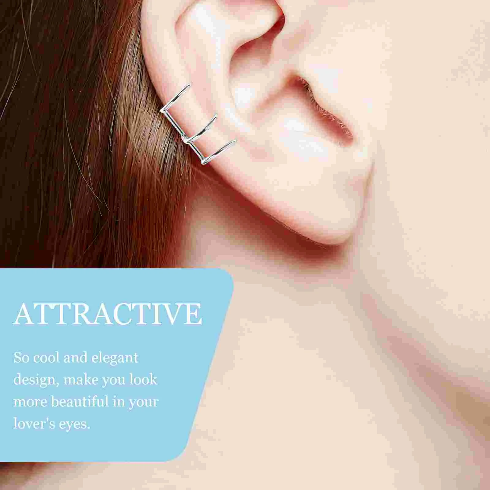 24-шт. Серьги-каффы без пирсинга зажимы для ушей серьги дреды косы манжеты волос