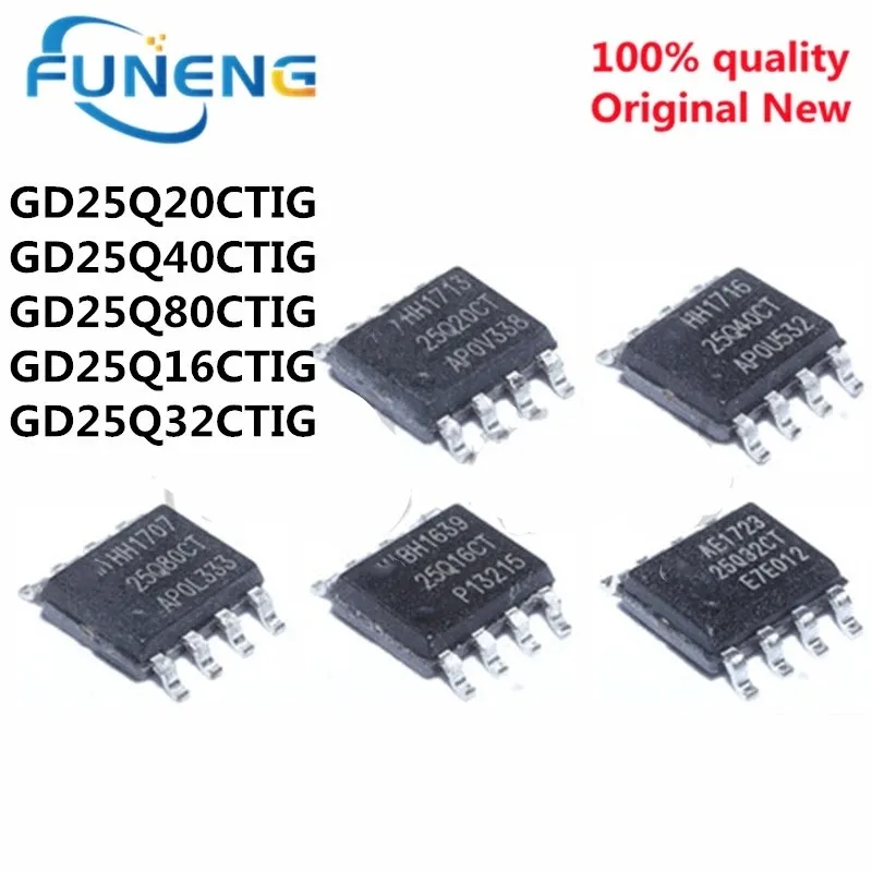 1 шт., новинка 100%, GD25Q20CTIG GD25Q40CTIG GD25Q80CTIG GD25Q16CTIG GD25Q32CTIG SOP-8