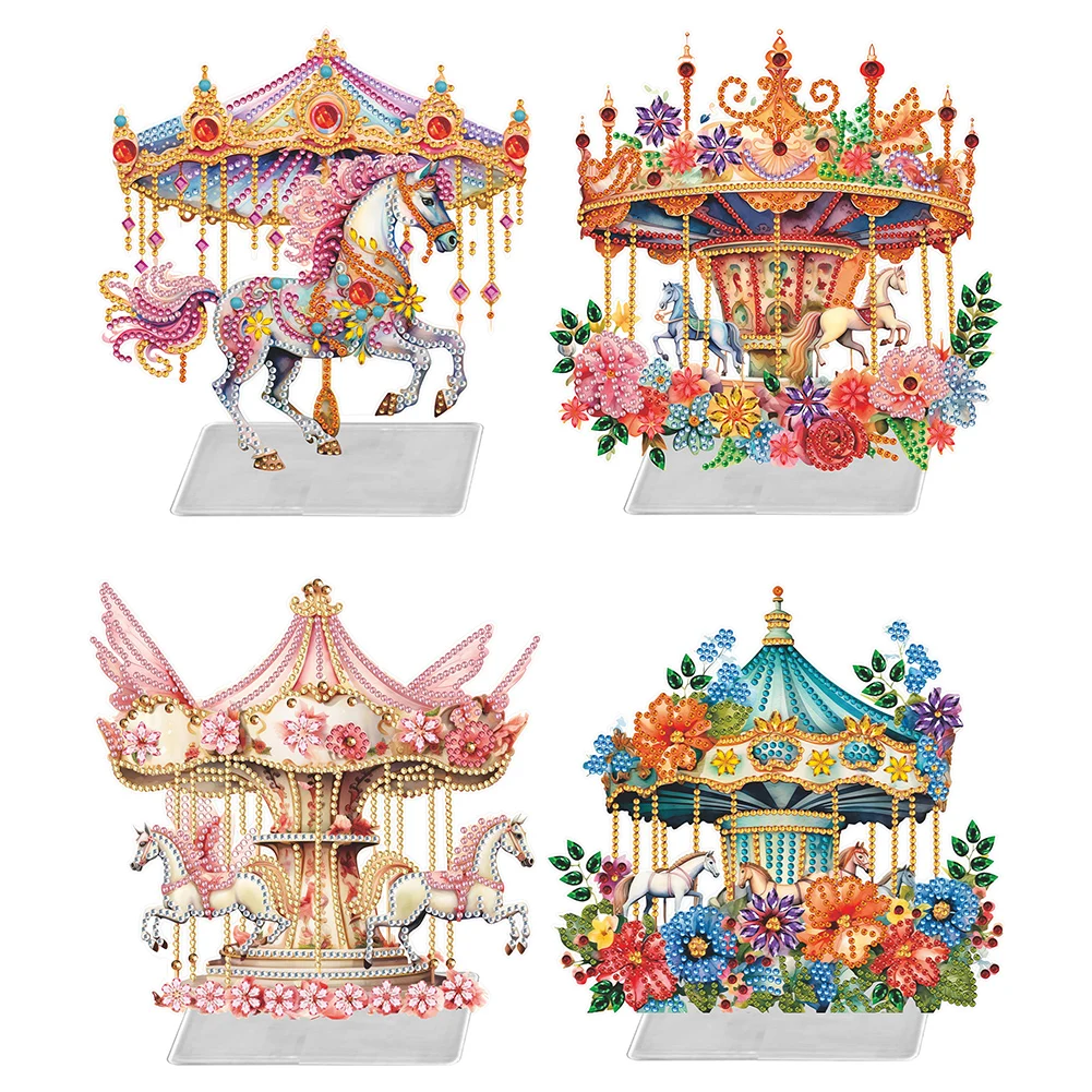 Карусель специальная форма алмазная живопись Настольная Фотография 5D DIY