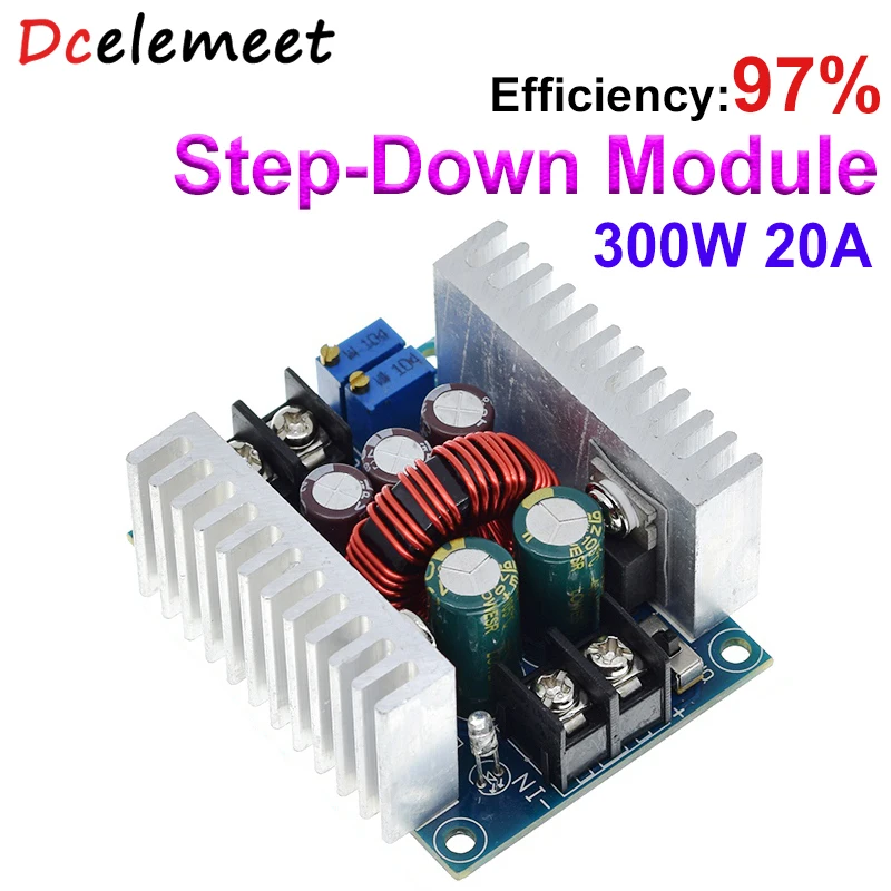 

300W 20A Constant Current Adjustable Buck Converter Voltage Module Buck Converter LED Driver Power Step Down Voltage Module