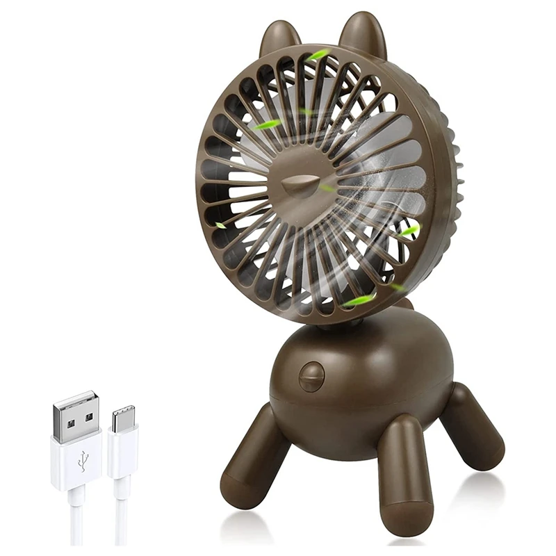 

Портативный Настольный вентилятор для щенков, настольный охлаждающий вентилятор с одной кнопкой, перезаряжаемый Персональный вентилятор ...